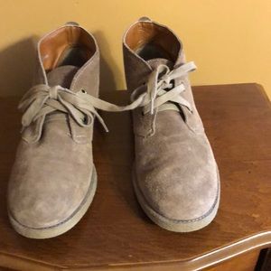 Lucky Brand Leather Suede Desert Boots